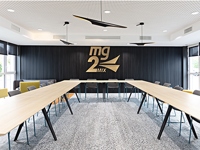 Aménagement et décoration des bureaux de MG2MIX Nantes