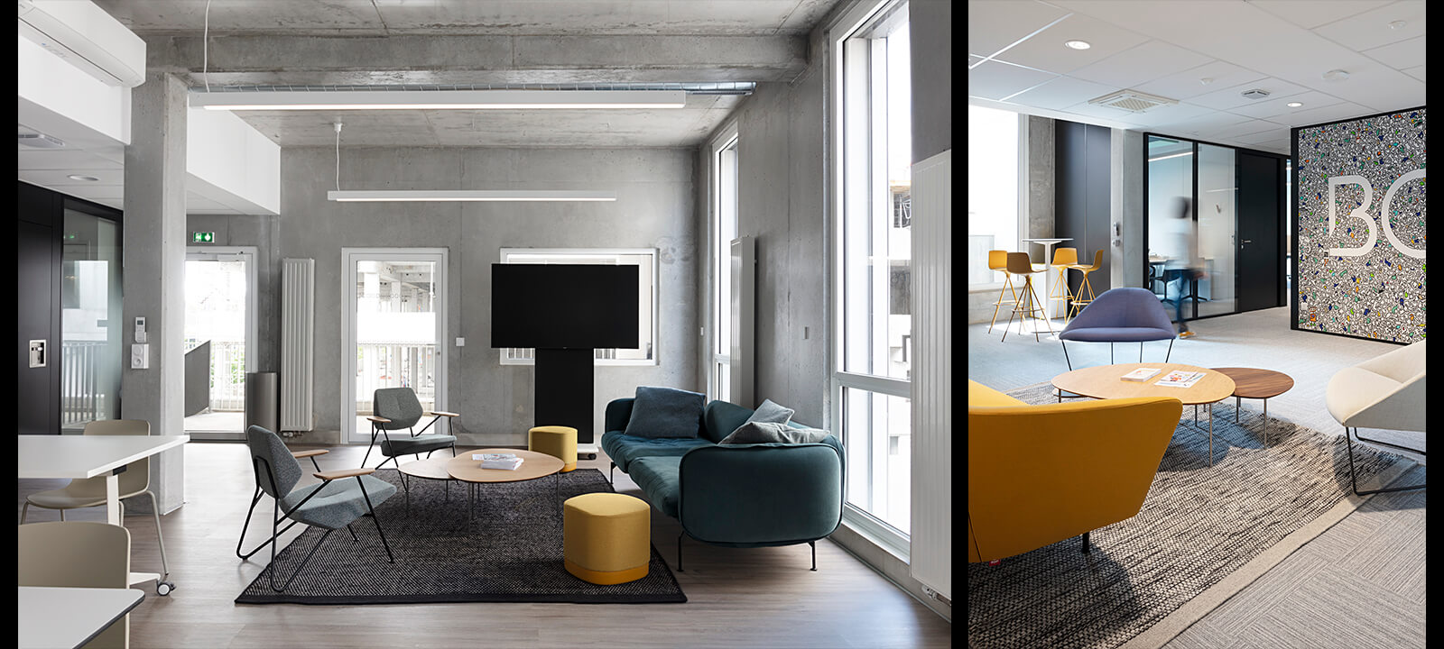 Photographie architecture intérieur bureaux Becouze meublé par IDM et conçu parEspace Identité faite par Gwenaelle Hoyet