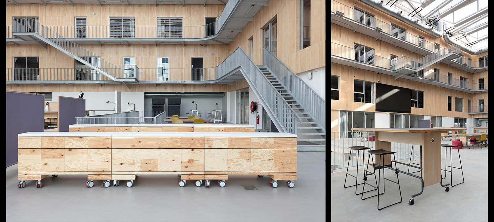 Photographe en architecture de l'agora école de design de nantes atlantique pour IDM par Gwenaelle Hoyet