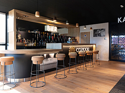 Photographie en decoration espace café cozigou par gwenaelle hoyet